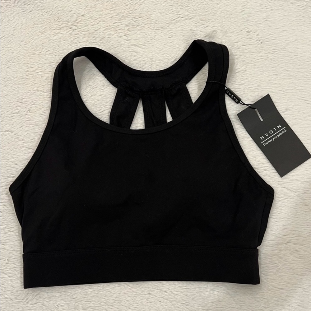NGVTN Black Trio Sports Bra